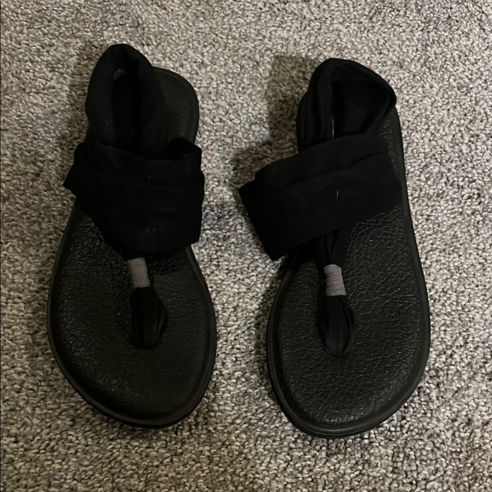 Sanuk Black Women's Sandals